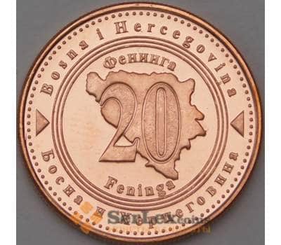 Монета Босния и Герцеговина 20 феннигов 2009 КМ116 UNC арт. 22147