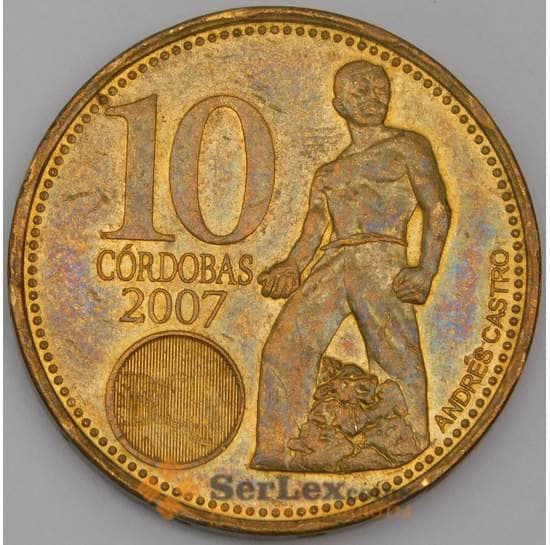Никарагуа монета 10 кордоб 2007 КМ102 AU арт. 44801