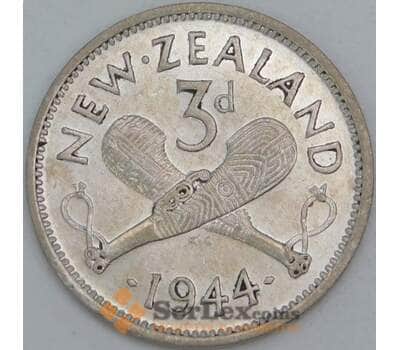 Новая Зеландия 3 пенса 1944 КМ7 XF арт. 56514