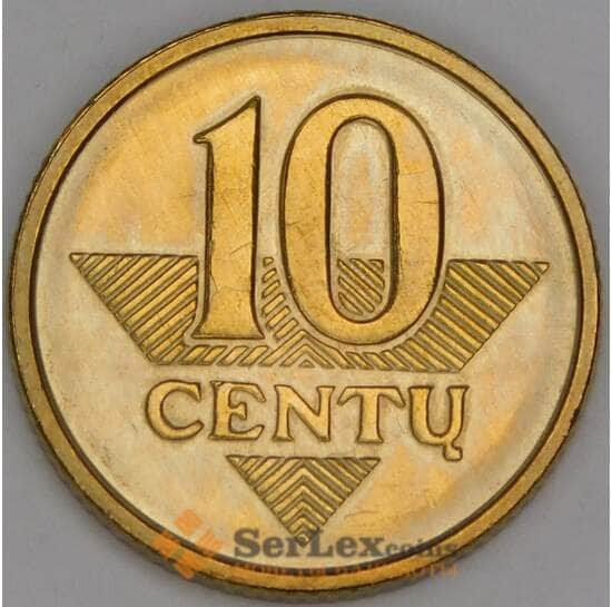 Литва 10 центов 2010 КМ106 UNC арт. 53329