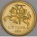 Литва 10 центов 2010 КМ106 UNC арт. 53329