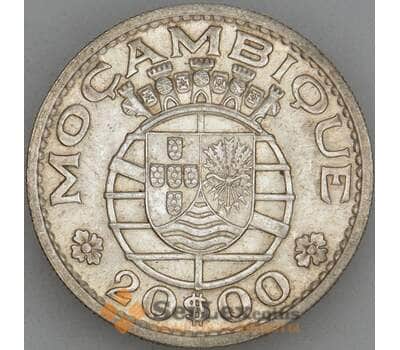 Монета Мозамбик 20 эскудо 1960 КМ80 aUNC Серебро  арт. 18579
