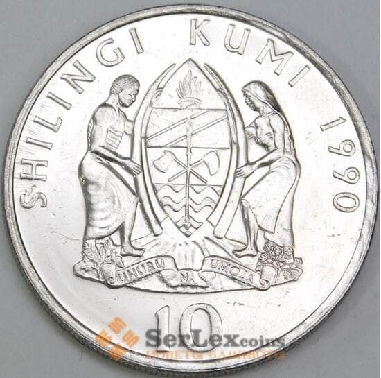 Танзания 10 шиллингов 1990 КМ20а UNC арт. 55196 Танзания 10 шиллингов 1990 КМ20а UNC арт. 55196