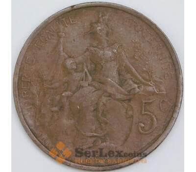 Франция 5 сантимов 1898 КМ842 VF арт. 57386