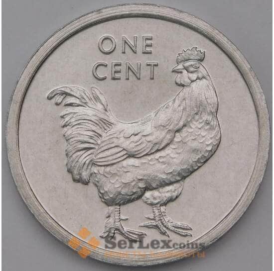 Кука острова монета 1 цент 2003 КМ422 UNC Петух  арт. 17435