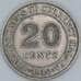 Малайя 20 центов 1948 КМ9 XF арт. 56487
