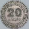 Малайя 20 центов 1948 КМ9 XF арт. 56487