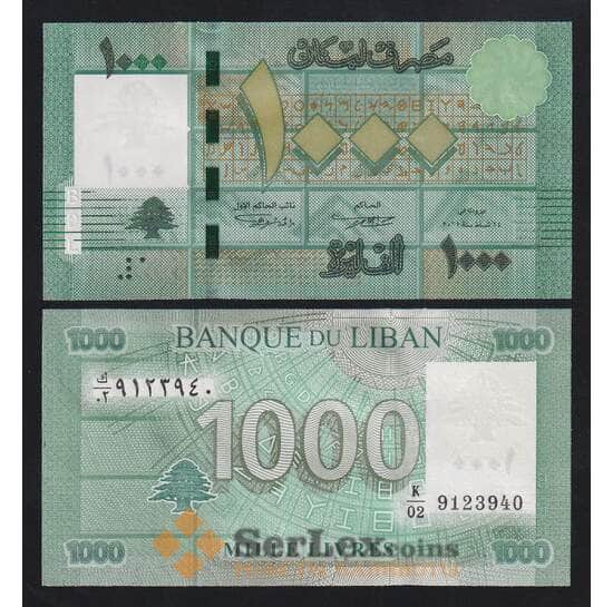 Ливан 1000 ливров 2011 Р90а UNC арт. 55471
