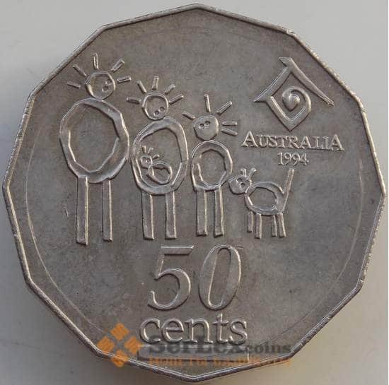 Австралия 50 центов 1994 КМ257 AU Год Семьи арт. 13998