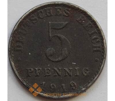 Монета Германия 5 пфеннигов 1919 КМ19 XF (J05.19) арт. 15038
