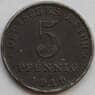 Германия 5 пфеннигов 1919 КМ19 XF (J05.19) арт. 15038