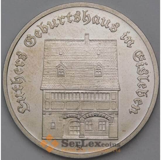 Германия (ГДР) 5 марок 1983 КМ90 AU Домик Лютера арт. 29232