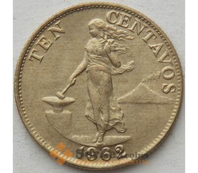 Монета Филиппины 10 сентаво 1962 КМ188 UNC (J05.19) арт. 15795