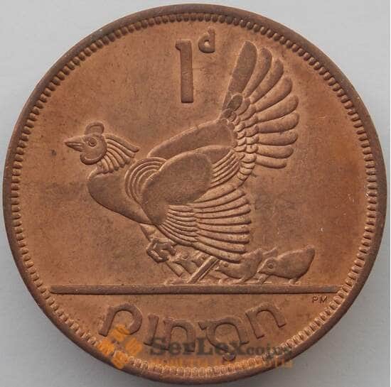 Ирландия 1 пенни 1966 КМ11 AU (J05.19) арт. 17391