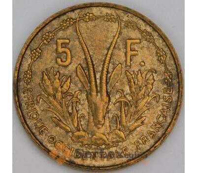 Французская Западная Африка 5 франков 1956 КМ5 XF арт. 54816