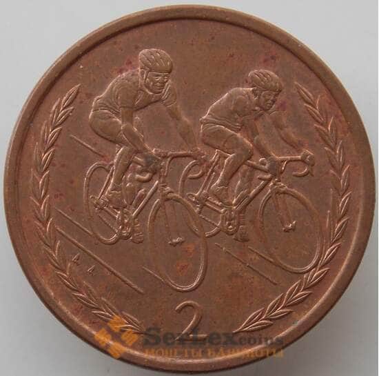 Мэн остров 2 пенса 1997 КМ589 AU Велоспорт арт. 13909