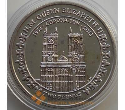 Монета Британские Индийские Океанические территории 2 фунта 2013 BU Коронация арт. 13819