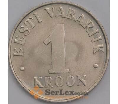 Эстония монета 1 крона 1993 КМ28 аUNC арт. 41325