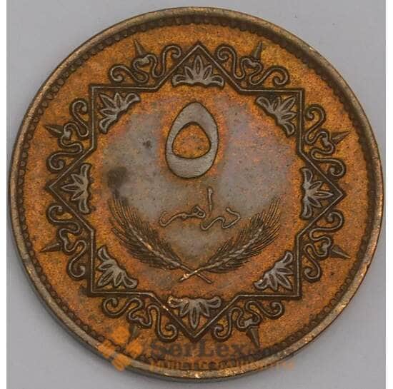 Ливия 5 дирхамов 1975 КМ13 aUNC арт. 41795