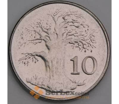 Зимбабве 10 центов 2001 КМ3а UNC арт. 46411