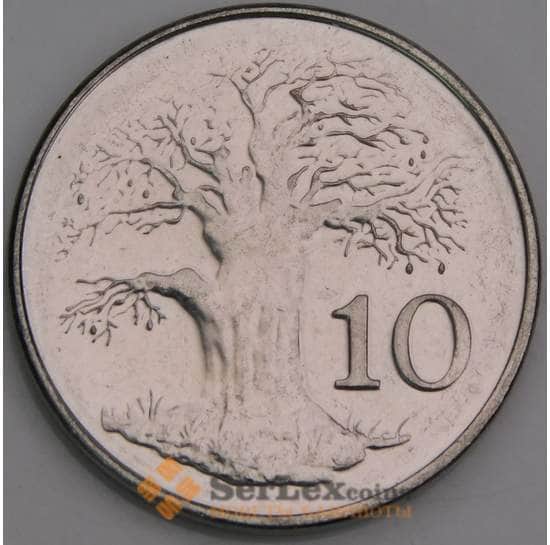 Зимбабве 10 центов 2001 КМ3а UNC арт. 46411