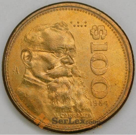 Мексика 100 песо 1984 КМ493 UNC арт. 56368