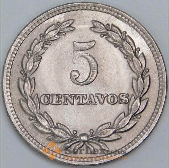 Сальвадор 5 сентаво 1972 КМ134 UNC арт. 18189