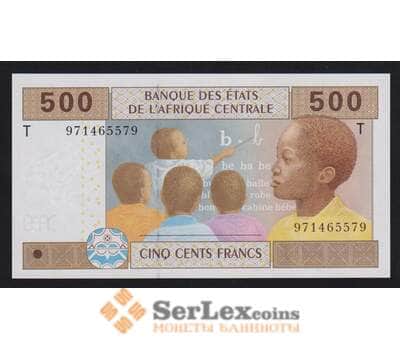 Конго республика 500 франков 2002 Р106Тd UNC арт. 54693