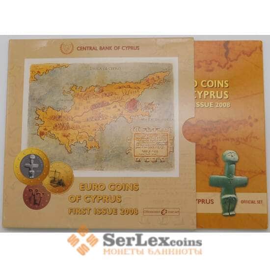 Кипр Официальный набор Евро 1 цент - 2 евро 2008 (8 шт) BU арт. 28544