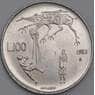 Сан-Марино монета 100 лир 1983 КМ151 UNC Ядерная угроза арт. 41559