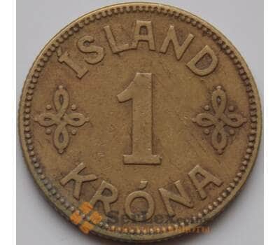 Монета Исландия 1 крона 1925 КМ3 VF арт. 7934