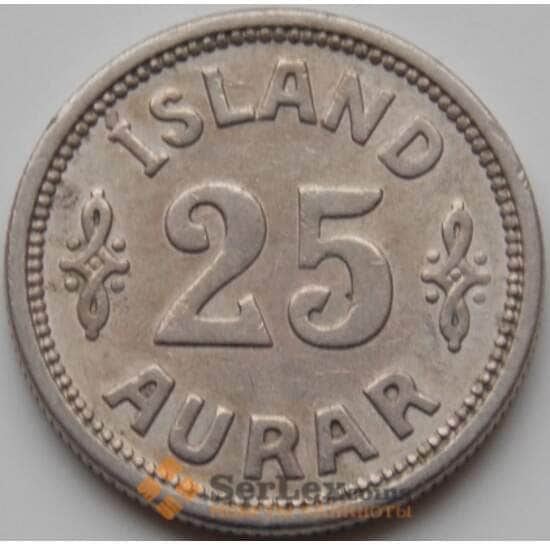 Исландия 25 эйре 1933 КМ2 VF арт. 7936