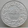 Швейцария 2 франка 1921 КМ21 XF арт. 14115