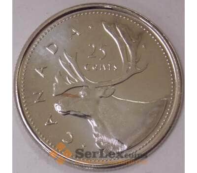 Монета Канада 25 центов 2002 КМ448 UNC 50 лет Правления (J05.19) арт. 17764