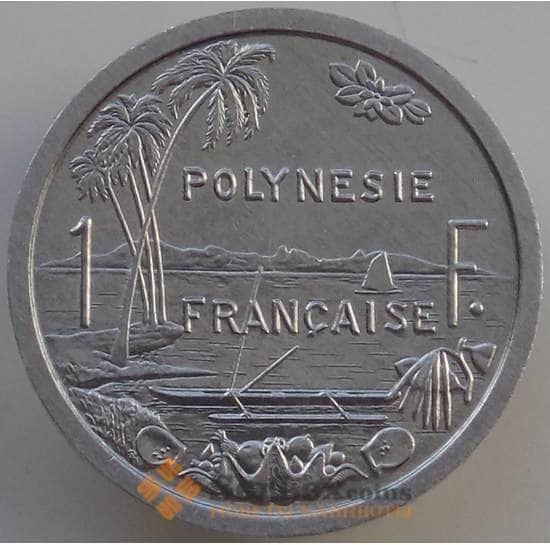 Французская Полинезия 1 франк 2001 КМ11 UNC арт. 14298