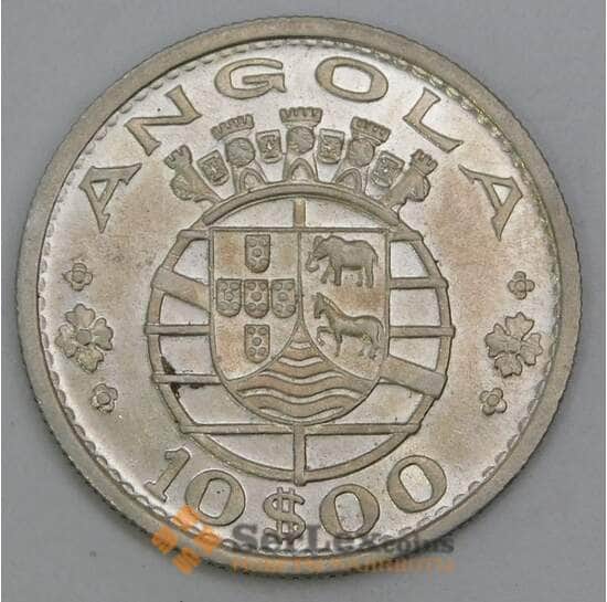 Ангола 10 эскудо 1952 КМ73 AU арт. 56142 Ангола 10 эскудо 1952 КМ73 AU арт. 56142