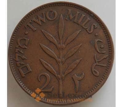Монета Палестина 2 миля 1927 КМ2 XF арт. 14489