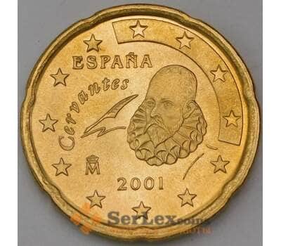 Монета Испания 20 евроцентов 2001 BU арт. 28520