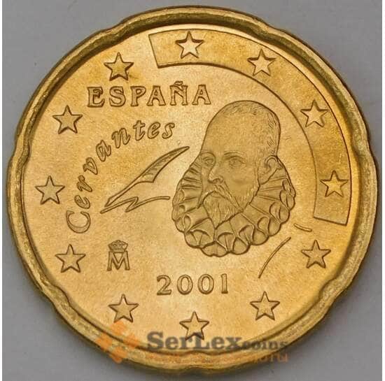 Испания 20 евроцентов 2001 BU арт. 28520