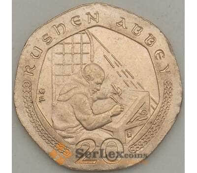 Монета Мэн остров 20 пенсов 2002 КМ1040 AU арт. 21287
