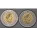 Монета Канада 2 доллара 2021 UNC Открытие Инсулина цветная+не цветная арт. 30078