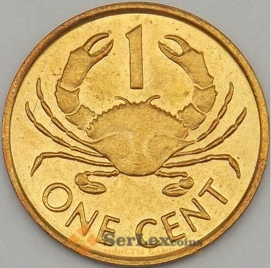 Сейшельские острова 1 цент 1990 КМ46 UNC арт. 18776