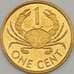 Монета Сейшельские острова 1 цент 1990 КМ46 UNC арт. 18776