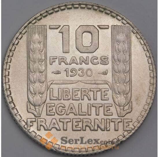 Франция 10 франков 1930 КМ878 BU арт. 40626