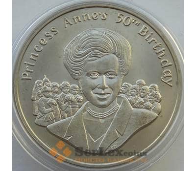 Монета Тристан-да-Кунья 50 пенсов 2000 КМ11 UNC принцесса Анна   арт. 13704