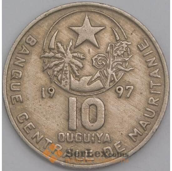 Мавритания монета 10 угий 1997 КМ4 VF арт. 44769
