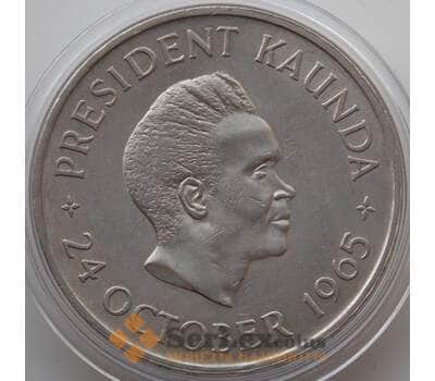 Монета Замбия 5 шиллингов 1965 КМ4 XF Годовщина независимости арт. 13765