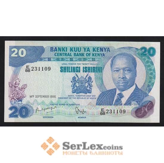 Кения 20 шиллингов 1986 Р21е XF арт. 55942