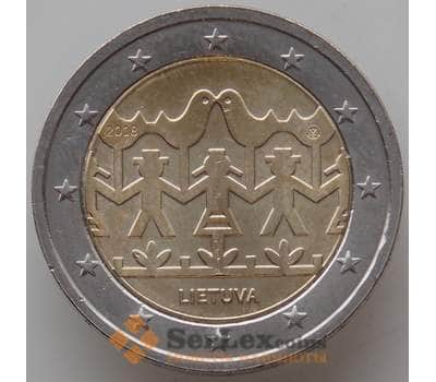Монета Литва 2 евро 2018 Фестиваль песни и танца UNC (НВВ) арт. 13378
