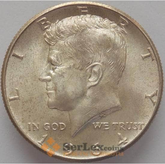 США 1/2 доллара 1964 КМ202 Серебро aUNC арт. 17589